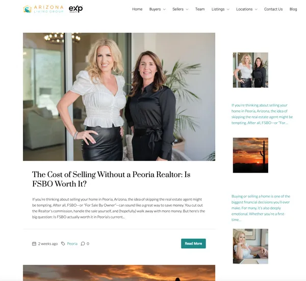 Realtor Blog Example